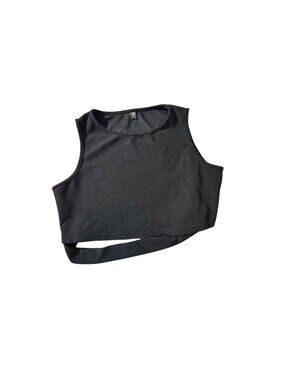 Black Shein Curve 2XL Sleeveless Crop Top For Women Soft and lightweight fabric
